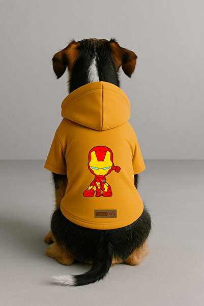 Monopetz Printed Dog and Cat Outfit & Dress with Fleece Inside - Yellow Color...
