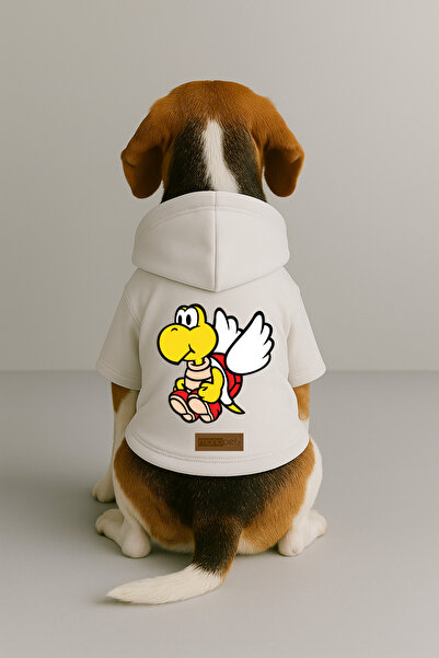 Monopetz Printed Dog and Cat Outfit & Dress with Fleece Inside - White Color ...