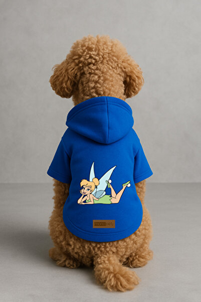 Monopetz Printed Dog and Cat Clothing & Dress with Fleece Inside - Blue Color...