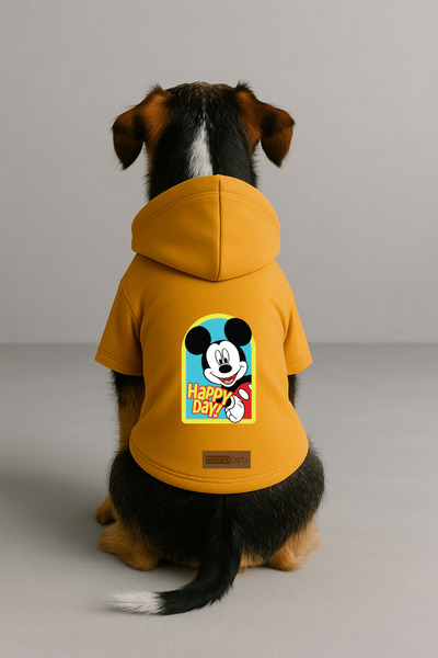 Monopetz ملابس وثوب للكلاب والقطط مع بطانة من الصوف من الداخل - لون أصفر K بغ...