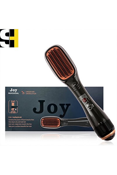 Joy Professional 1200W 2-in-1 Hair Styler, Dryer & Straightener, Hot Air Hair Brush & Straightener