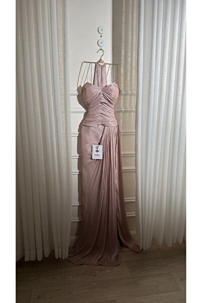 Onila flesh-colored crinkle dress