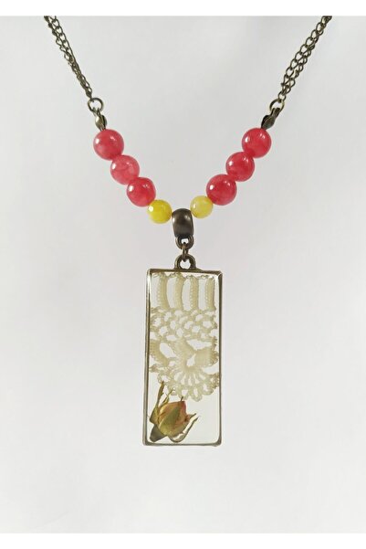 Halley Concept Special Design Handmade Real Floral Epoxy Necklace