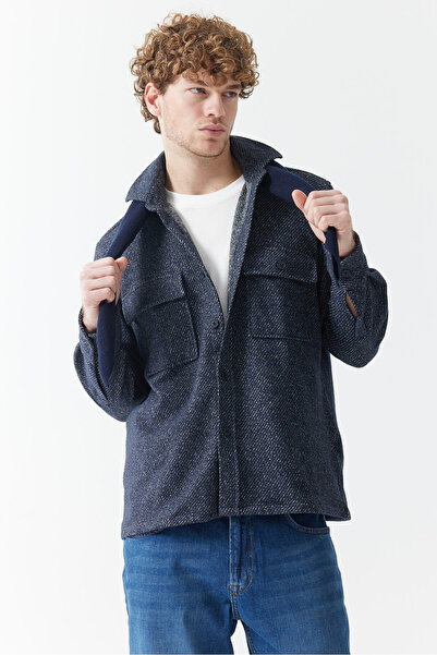 PAULMARK Men's Regular Shirt Jacket