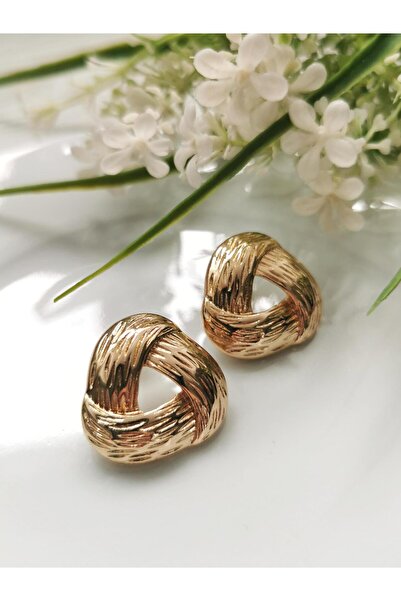 Halley Concept Mesh Triangle Shape Steel Earrings