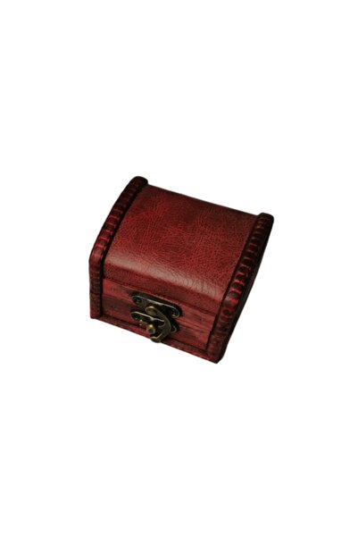 G Golden Case Cufăr de cadouri din lemn, 80 x 65 x 61 mm, piele ecologică, model clasic