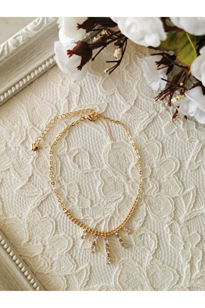 Halley Concept خلخال من حجر الزركون من الستانلس ستيل