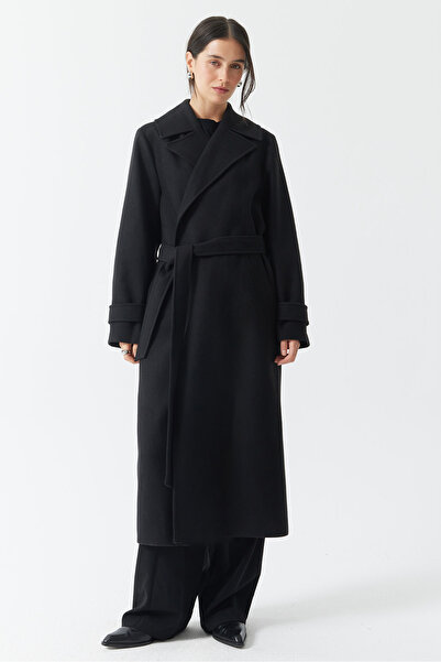 PAULMARK Women's Belted Cashmere Coat