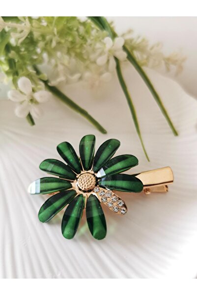 Halley Concept Stoned Green Daisy Pens Buckle