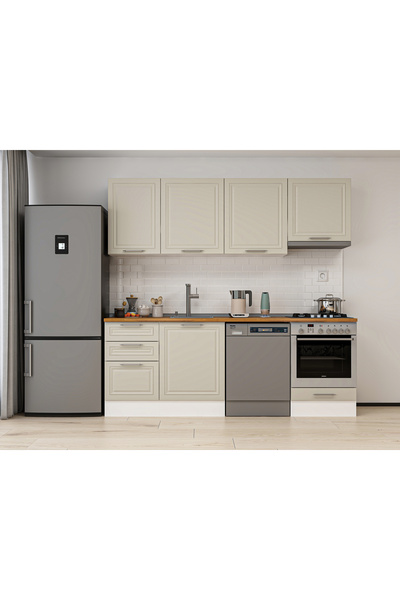 Alvinka 230X210 Cm Mbr_C Mutfak Dolabı Suntalam - Kumtaşı