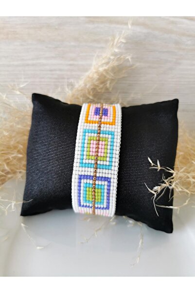 Halley Concept Colorful Geometric Pattern Design Miyuki Bracelet
