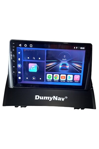 DUMYNAV Navigație Android 14 9" 4GB RAM/64GB pentru Renault Megane 2 (2002-20...