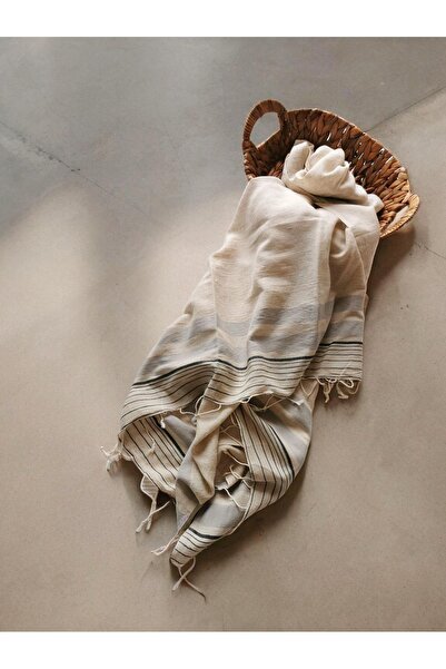 Halley Concept بيشتيمال كتان مخطط يدويًا مقاس 90x170