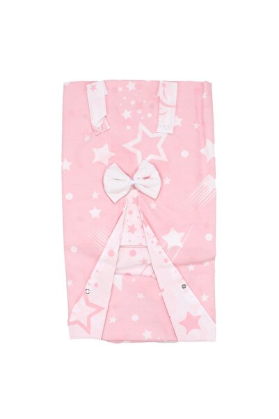 bebegen غطاء عربة أطفال بنمط نجمة بيضاء وردية اللون للفتيات الصغيرات