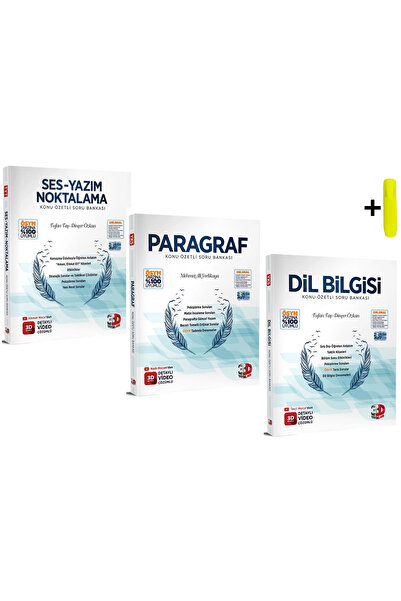 3D Yayınları Paragraf Dil Bilgisi Ses-Yazım Noktalama Konu Özetli Soru Bankas...