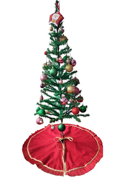MODA NUR Christmas Tree Skirt. Red Color. Please Consider the Measurements and Place Your Order, 75 cm