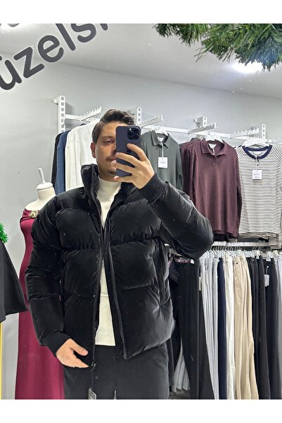 ROOM BUTİK GİZLİ KAPÜŞONLU OMUZ YAPILI ERKEK ŞİŞME MONT NOVA KUMAŞ SU GEÇİRMEZ