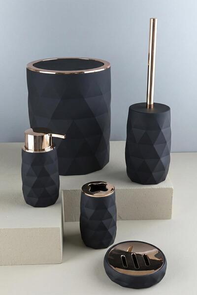 HomeTarz طقم حمام من الأكريليك على شكل وردة - 5 قطع