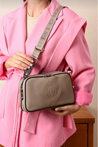 Just Polo Kadın Kum-Kahve Omuz Ve Çapraz Askılı Çantası-BD6000