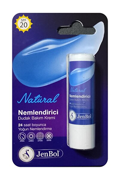 Jenbol Lip Balm Nemlendirici Dudak Bakım Kremi Natural SPF20 5 gr