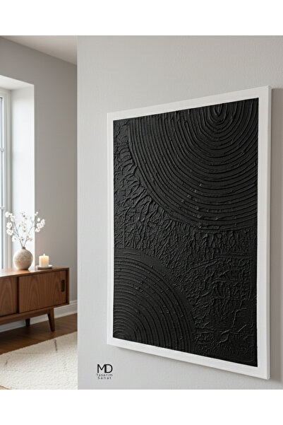 MD Tasarım Sanat Siyah Dokulu Tablo Pinterest Tablo %100 El Yapımı Özel Tasar...