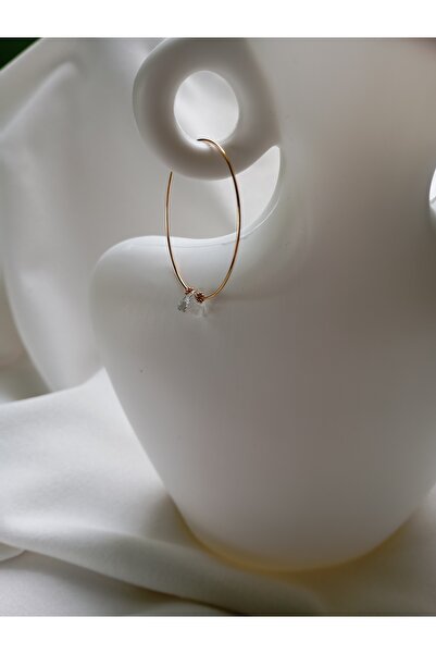 OEM Cercei loop placati cu aur 18K si cristal Swarovski Crystal Triangle 6mm