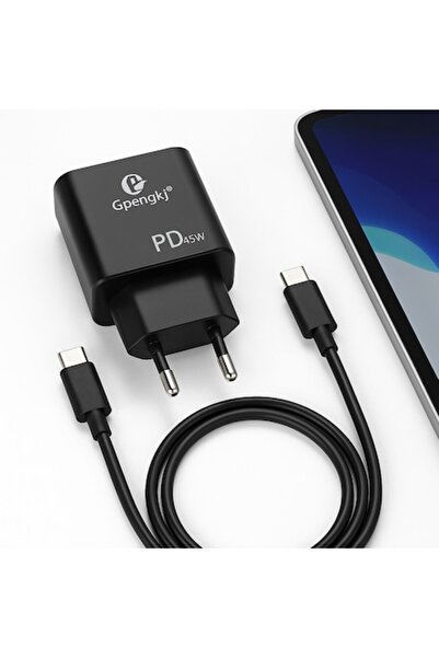 Gpengkj 45W Phone and Laptop Charger, PD, USB Type-C, 2m Cable, Black