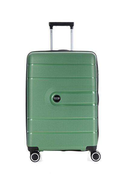 ÇÇS ORTA BOY KÖRÜKLÜ VALİZ PP YEŞİL