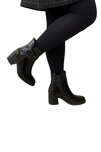 NİSH EXCLUSİVE Nish 24128 Women's Leather Black Boots