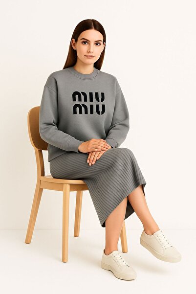 SBR 2 pieces, Dress + sweater, knit, standard size