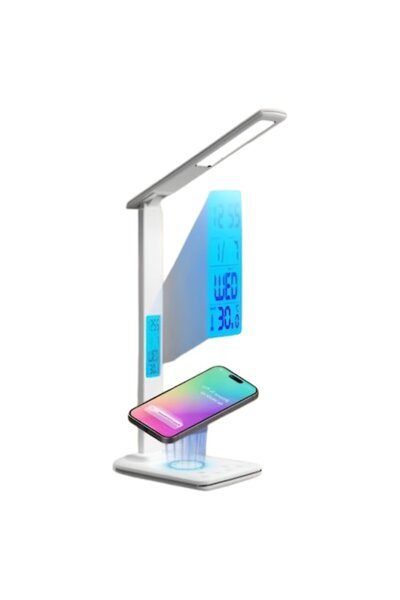 OEM LED Desk Lamp with Phone Holder & Clock