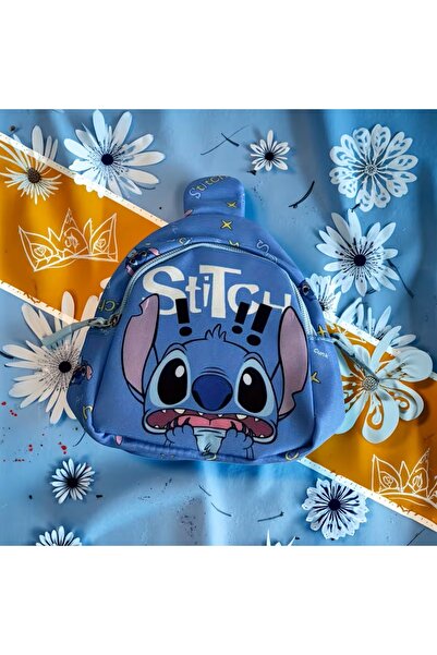 RoRoToys Stitch Sevimli Karakterli Omuz Çantası Hafif-Crossbody Baskılı