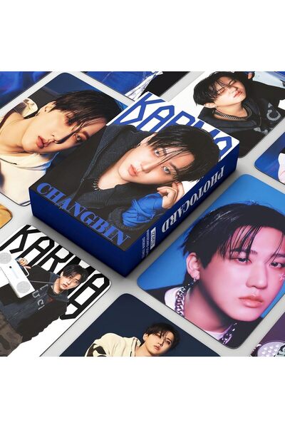 Kpop Dünyasi Σετ καρτών Lomo με τύπωμα των STRAY KIDS Changbin ''Karma'' διπλ...