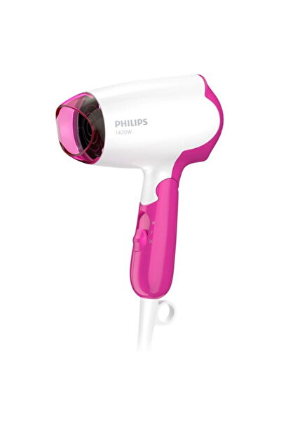 Philips Hair dryer BHD003 / 00, DryCare Essential, 1400W, Foldable handle, white / pink