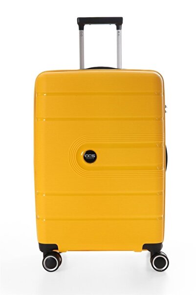 ÇÇS BÜYÜK BOY KÖRÜKLÜ VALİZ PP SARI