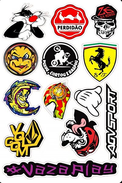 Limitless Design Motor, Kask, Laptop Sticker Çıkartma Seti