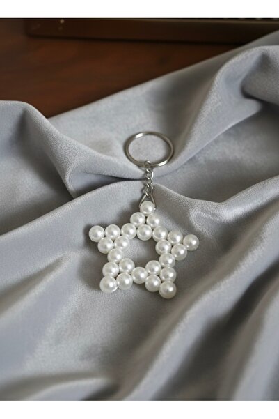 VESPERASTOREE El yapımı Yıldız Anahtarlık, inci anahtarlık, hediyelik anahtar...