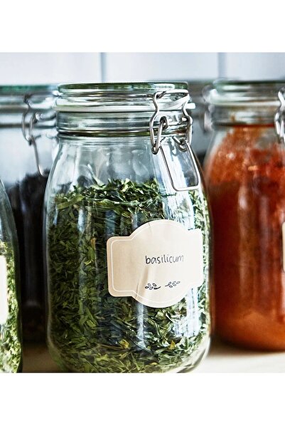 IKEA QUİCK Sızdırmaz Kapaklı Cam Kavanoz 1,8 Litre Saklama Kavanozu Şeffaf Tu...