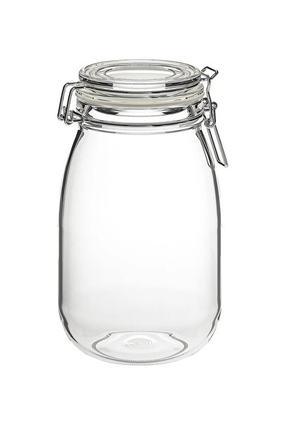 IKEA QUİCK Sızdırmaz Kapaklı Cam Kavanoz 1,8 Litre Saklama Kavanozu Şeffaf Tu...