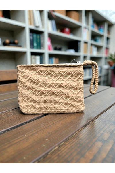 The Fabrics Studio Mini Hand Knitted Clutch