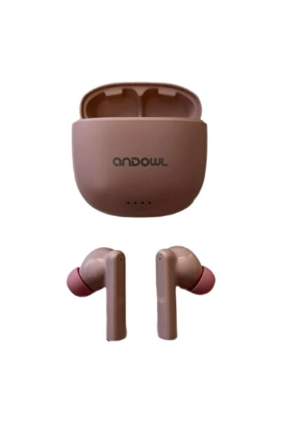 Andowl Căști intraauriculare wireless Bluetooth 5.3 HiFi, baterie de până la 5 ore, roz