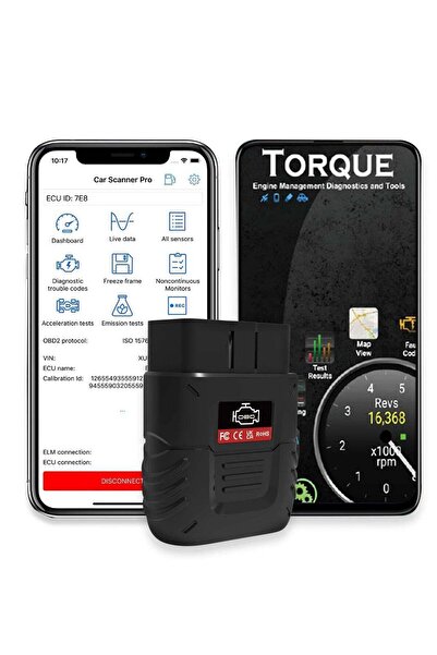 Generic Bluetooth OBD2 Car Diagnostic Scanner Wireless Code Reader for iOS & Android (Bluetooth 4.2/5.0)