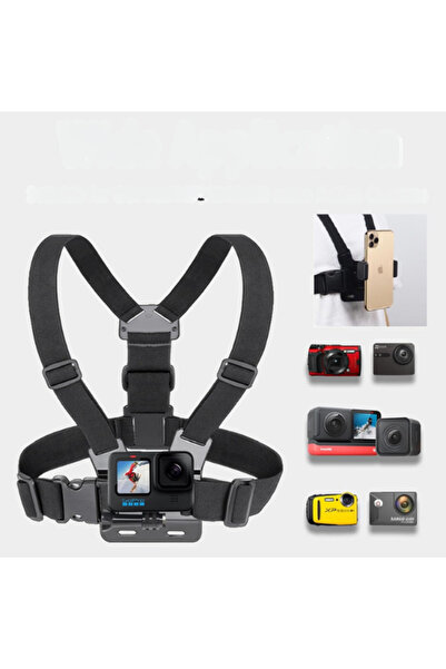 plentiful 5 Parça Göğüs Bandı Aksiyon Kamera ve Telefon Tutucu