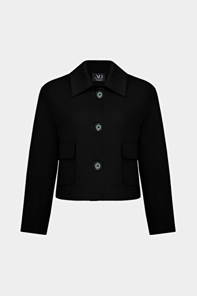 Açelya Okcu Premium Vento Lycra Pocket Detailed Short Woven Jacket