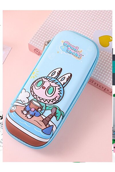 OEM Labubu 3D pencil case with cute design