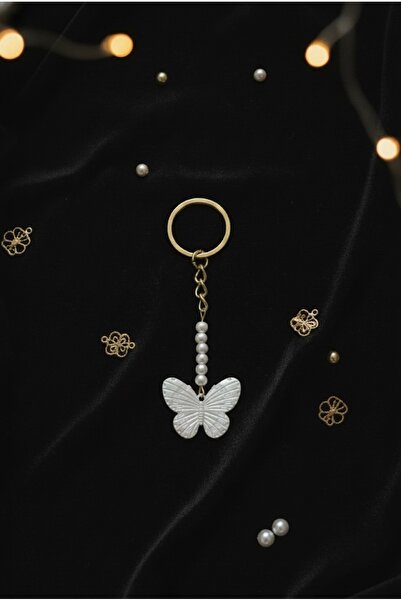 VESPERASTOREE Kelebek anahtarlık, el yapımı, tekli hediyelik anahtarlık