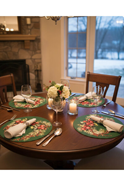 fkmodatasarım Yılbaşı Konsept, Kokina DFT Baskı, Supla, Amerikan 4 lü set