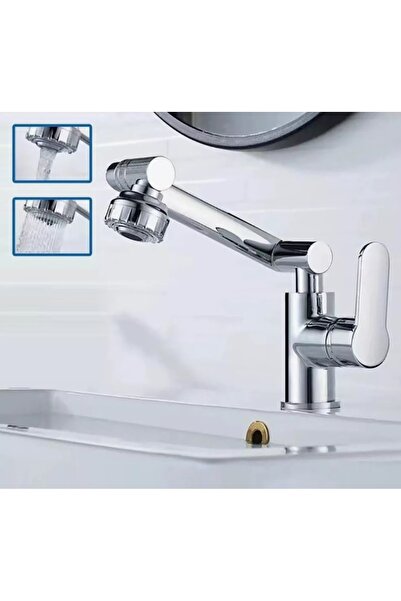 OEM Robinet de baie rotativ, 2 moduri de apa, pentru chiuveta, extensie mecan...