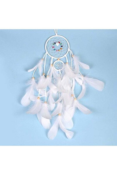 Generic Feather Dream Catcher - White