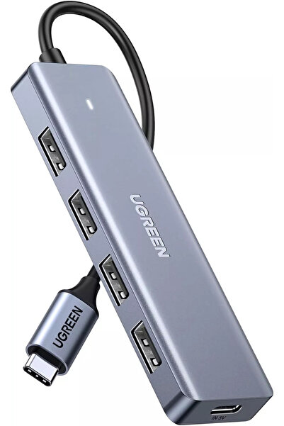Ugreen Hub 5-in-1 USB-C to 4x USB 3.2, 1x USB-C, Gray